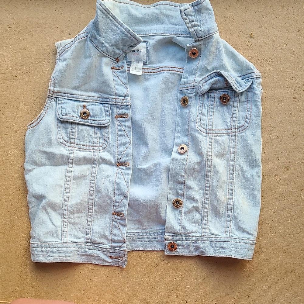 Kids Light Blue Denim Vest